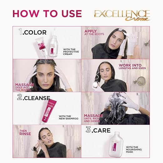 L'Oreal Paris Excellence Creme Hair Color, 4.25 Aishwarya's Brown, 72ml+100g