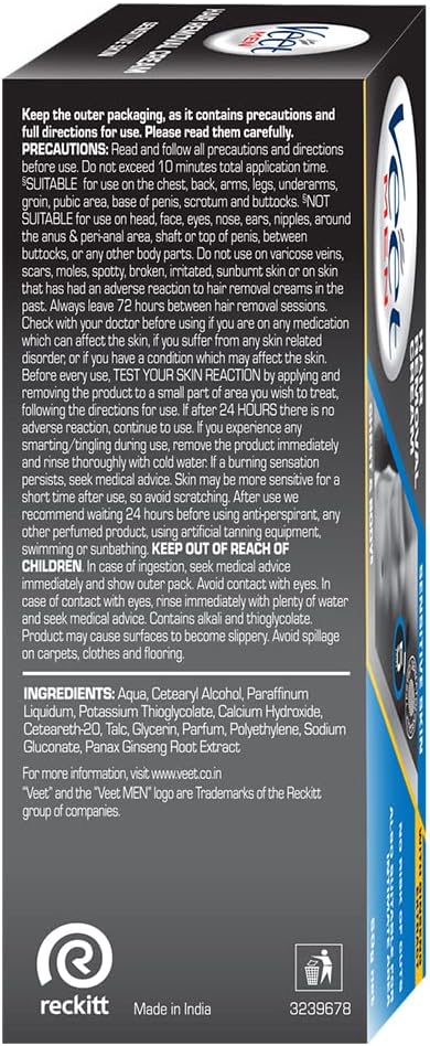 Veet Hair Removal Cream for Men, Sensitive Skin, 50 gm