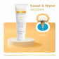 UV Doux Gold Silicone Sunscreen Gel SPF 50 PA+++|With Vitamin C & E|Broad Spectrum UVA/UVB Protection|Anti-Aging, Antioxidant-Rich, Water-Resistant Gel for Hyperpigmentation|Benzene-Free|50g