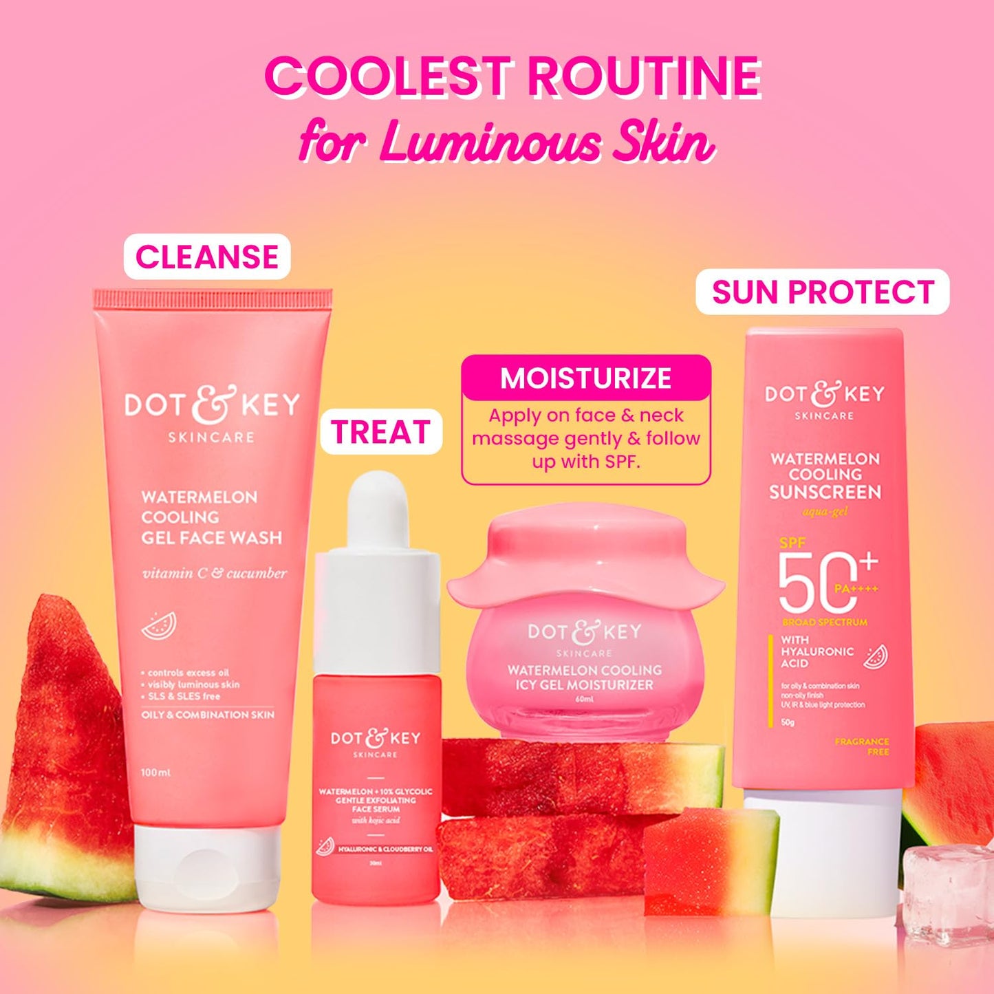 Dot & Key Watermelon Cooling Icy Gel Moisturizer, 60 gm