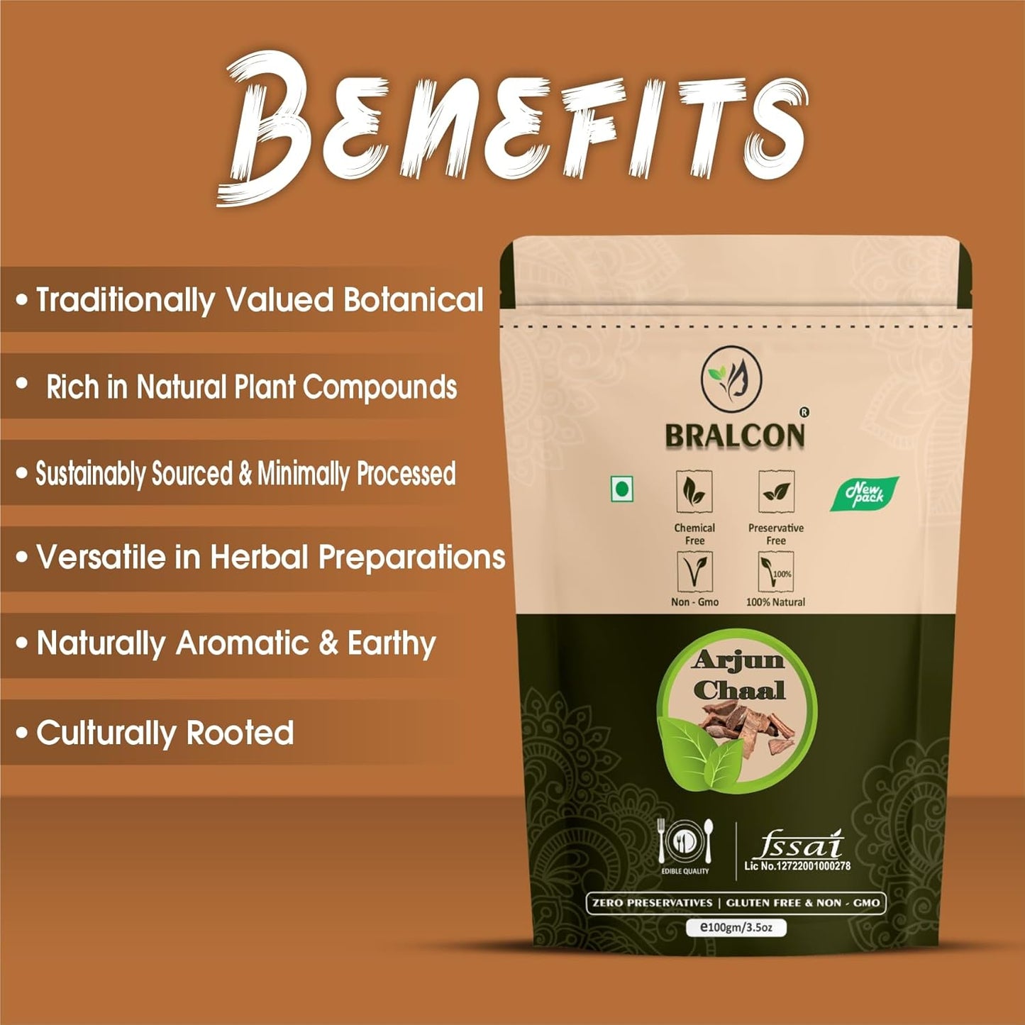 Bralcon Arjun Ki Chaal - 100 gm (Pack of 4)