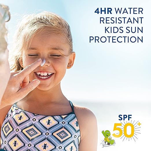 Cetaphil Sun Kids Liposomal Lotion SPF 50+, Face & Body Moisturizer sunscreen for Sensitive Skin, Very High Protection and Water Resistent, Unscented, 150ml