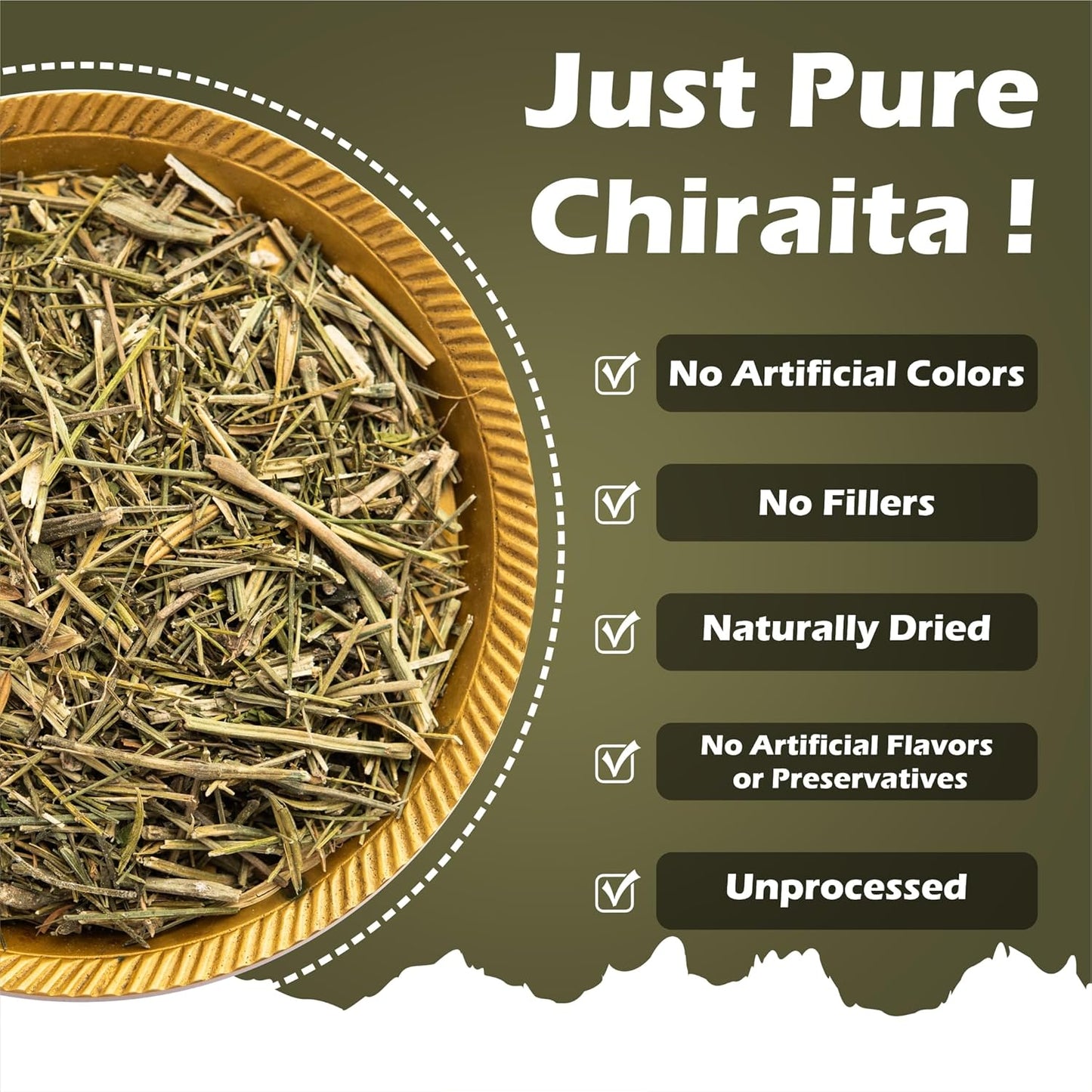 Bralcon Chirata, 100 gm, Fresh & Natural Chirayta