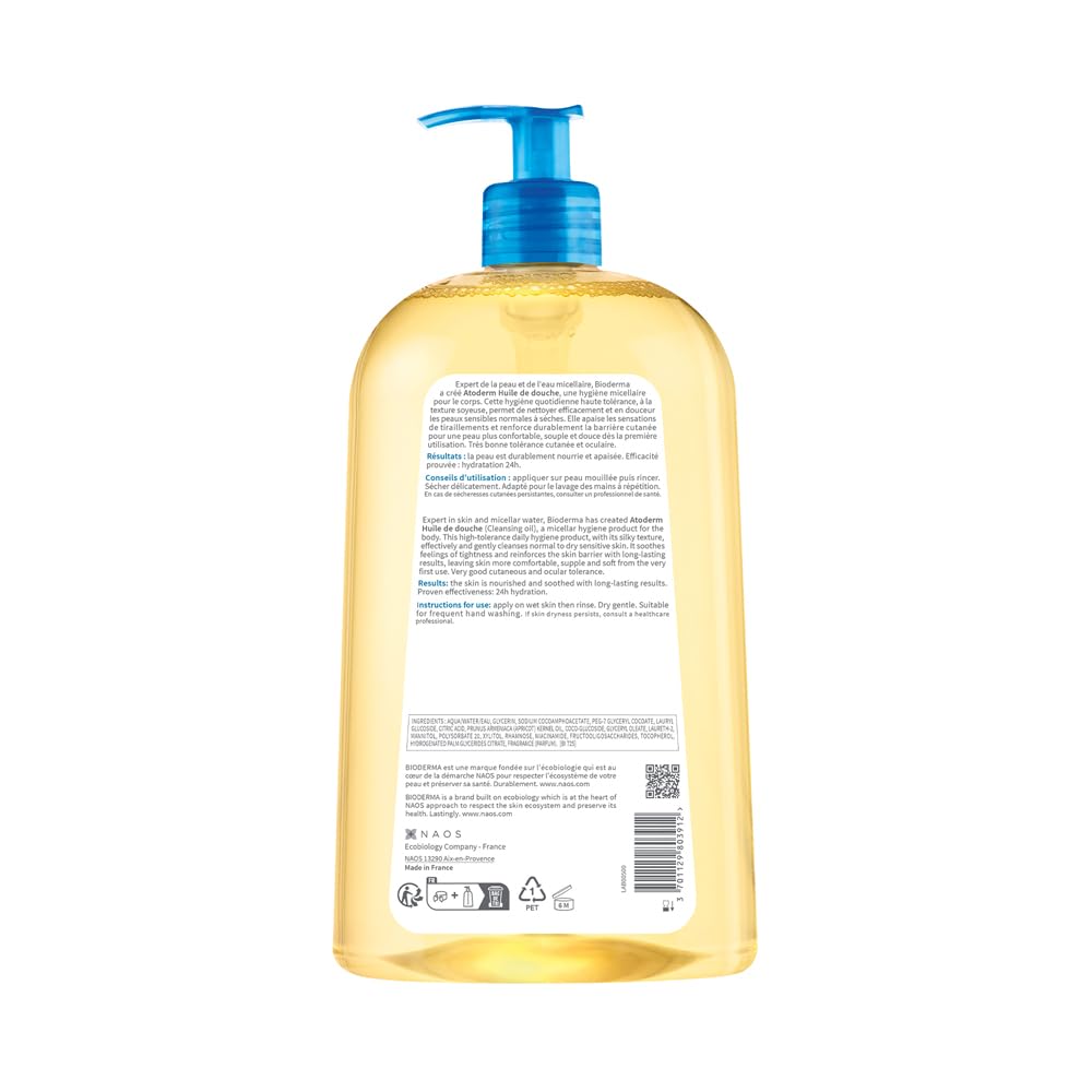 Bioderma Atoderm Huile de douche Anti-iritation Cleaning Oil, 1000 ml