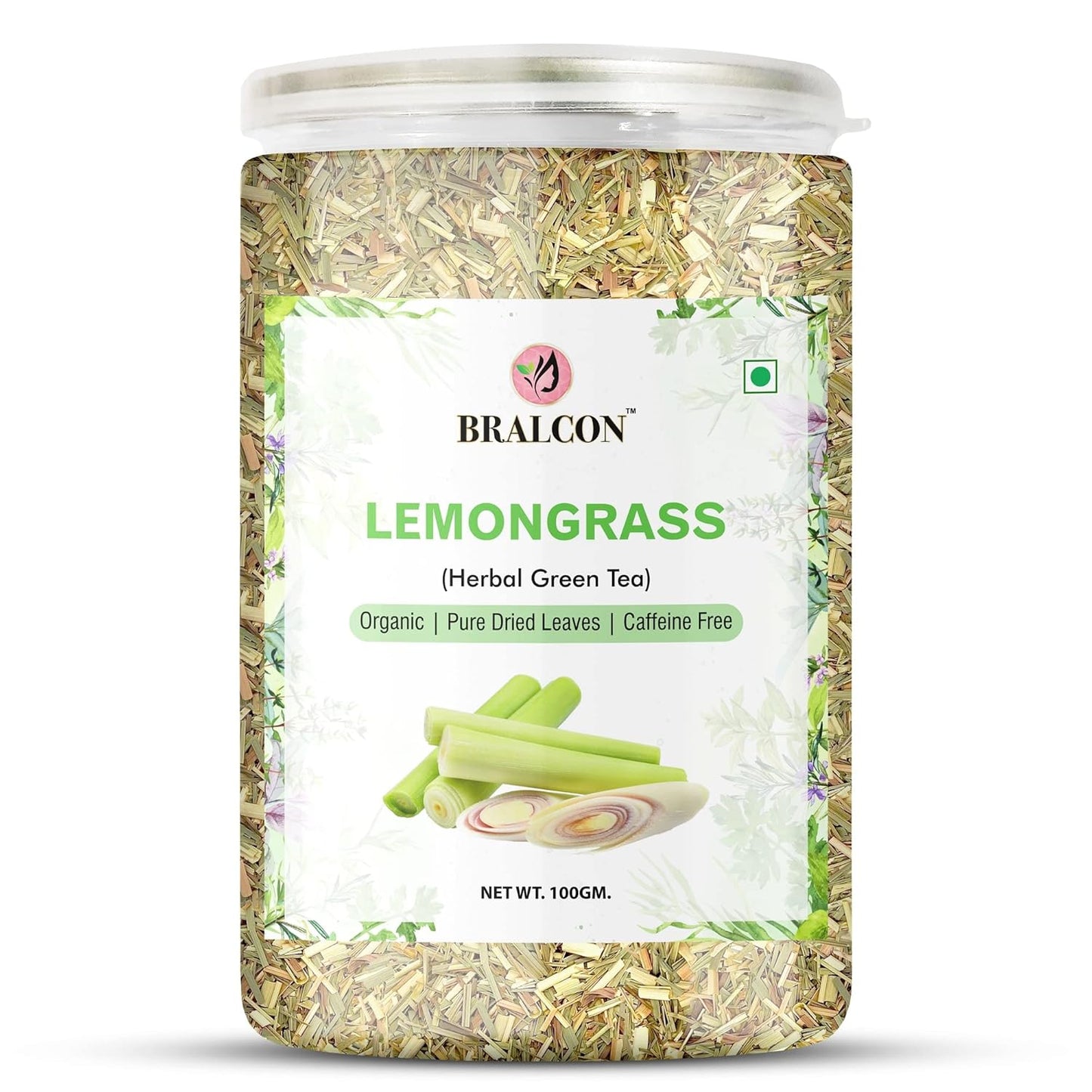 BRALCON Hibiscus Flower Tea,Butterfly Pea Flower Tea,Chamomile Flower Tea,Lemongrass Tea-400G(100G X 4 Pack)|Organic Herbal Tea Combo Pack-Caffeine Free In Seperate Packaging, 400 Gm