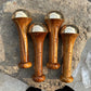 Livronic Kansa Wand Massager with Teak Wooden Handle, 4.5 cm Bronze Cup
