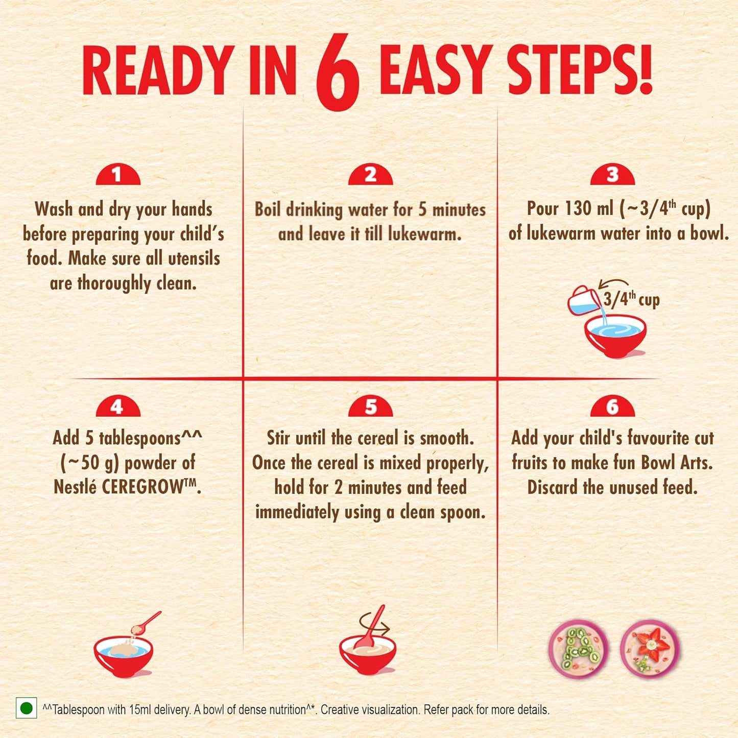 Nestle Ceregrow Multigrain Cereal with Milk & Fruits, Iron, Omega 3, Protein, Calcium, 19 Nutrients, 300 gm