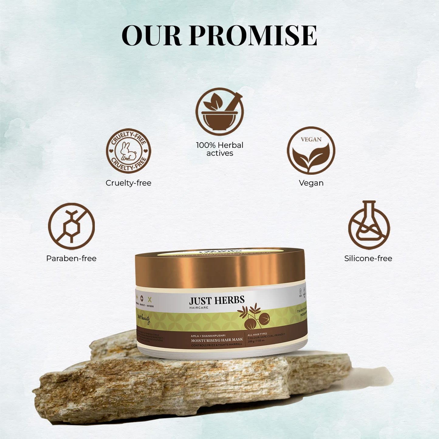 Just Herbs Ayurvedic Shirolepam Hair & Scalp Treatment Mask Cream 200 gm