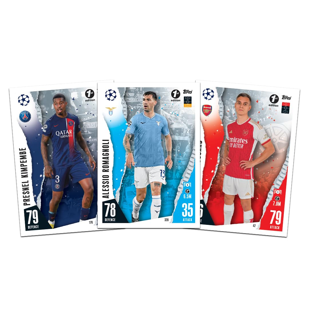 Topps UEFA Champions League Match Attax 23/24 Trading and Collectible Card Game(Flow Pack- Pack of 40)