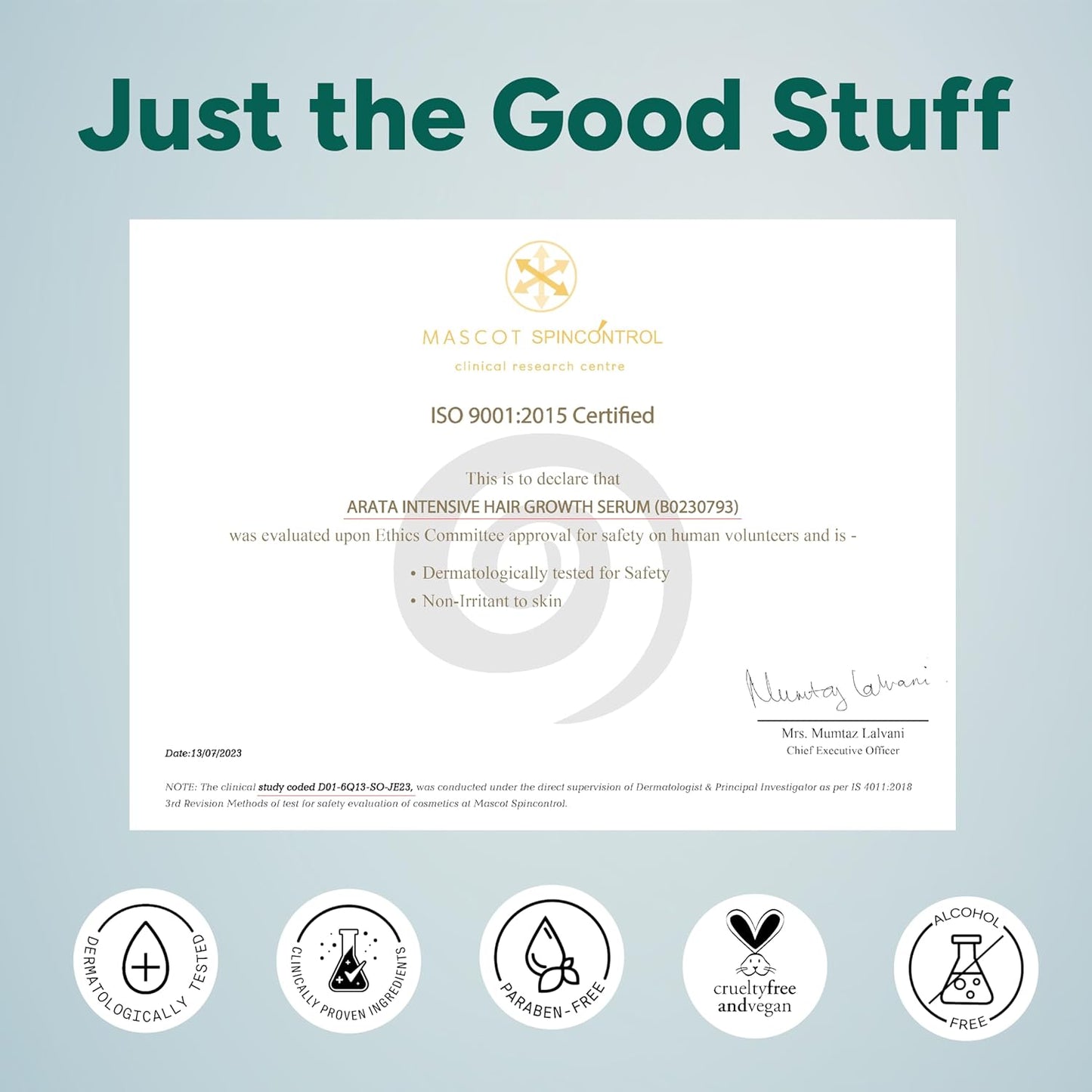 Arata Hair Growth Serum (30ml) with 3% Redensyl, 3% Procapil, 5% Kopexil, Caffeine & Rice Water | No Minoxidil | Supports Hair Growth | Helps Reduce Hairfall | Serum For Women and Men