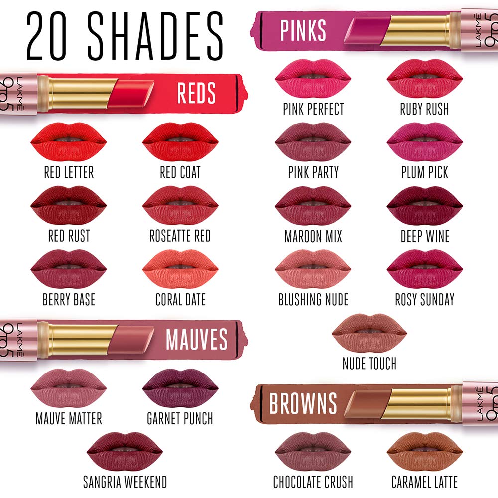Lakme 9To5 Primer + Matte Lip Color Mp7 Blushing Nude, 3.6 gm