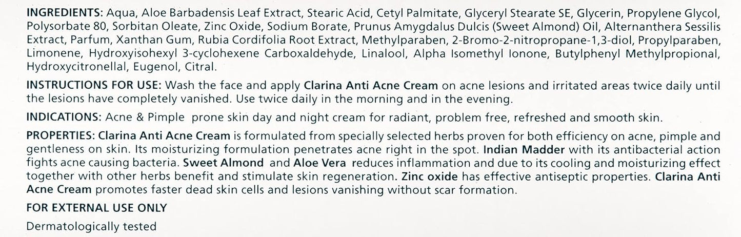 Himalaya Herbals Clarina Anti-Acne Cream |30g
