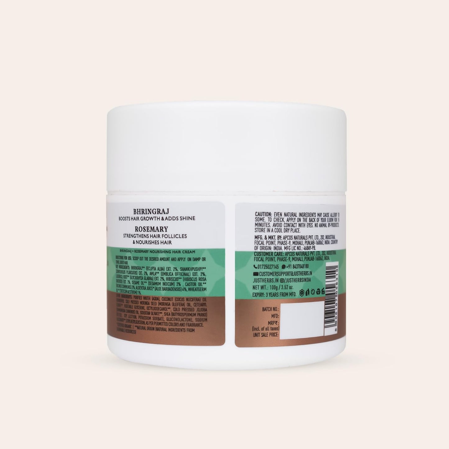 Just Herbs Nourishing Hair Cream 100 gm