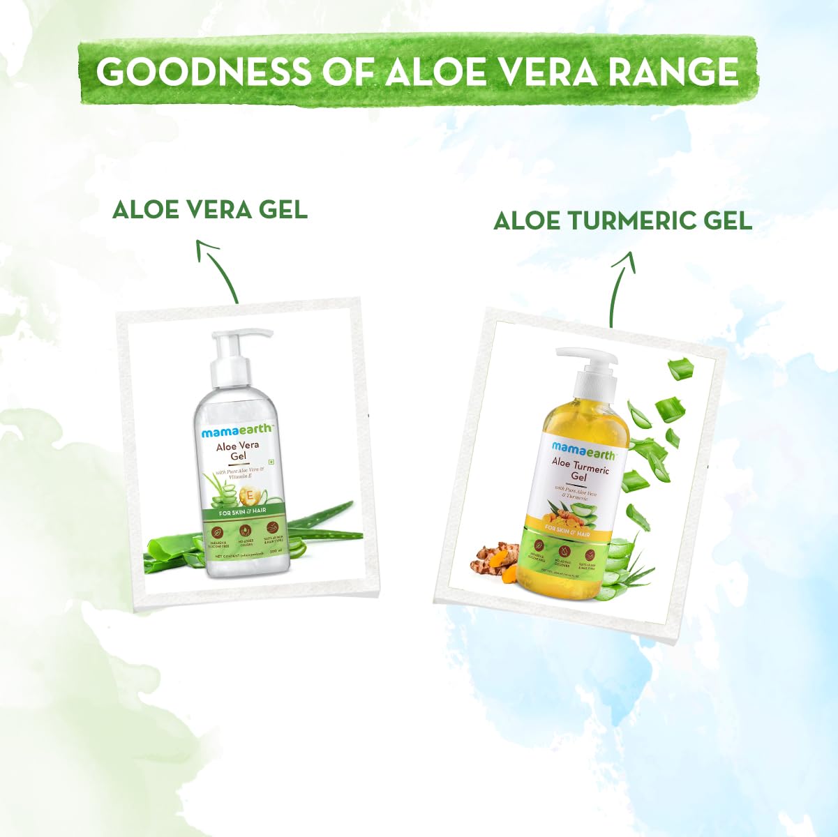 Mamaearth Aloe Vera Gel for Skin & Hair | With Pure Aloe Vera & Vitamin E | For Men & Women | 300 ml