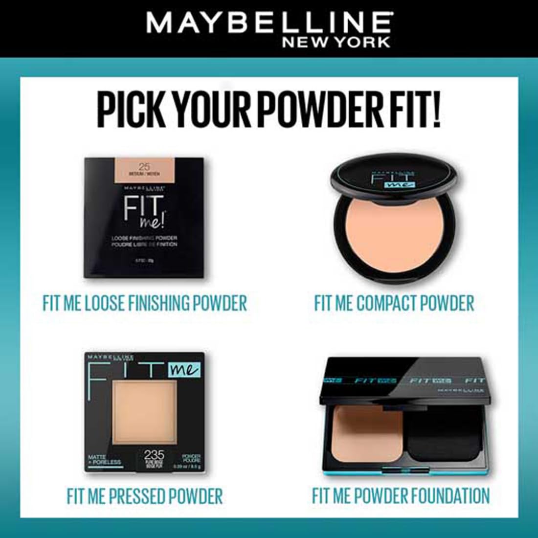Maybelline New York Fit Me Shade 220 Natural Beige, Matte Compact Powder For Oily Skin, 8 gm