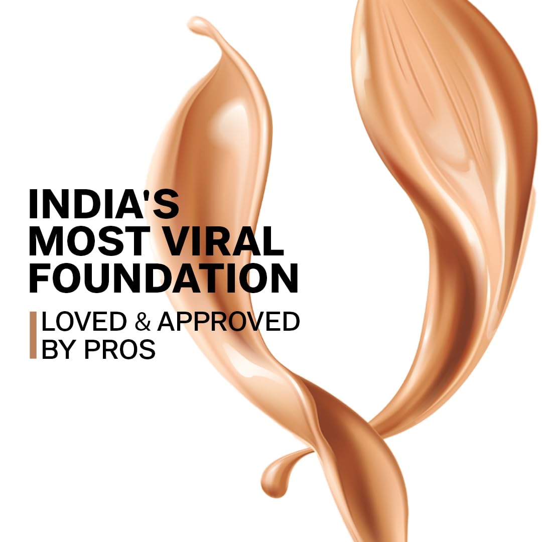 FLiCKA Flawless Femme Liquid Foundation for Face Makeup 30ml | Medium to High Coverage, Buildable | Natural, Waterproof & Moisturizing | All Skin Types | 02 Ivory