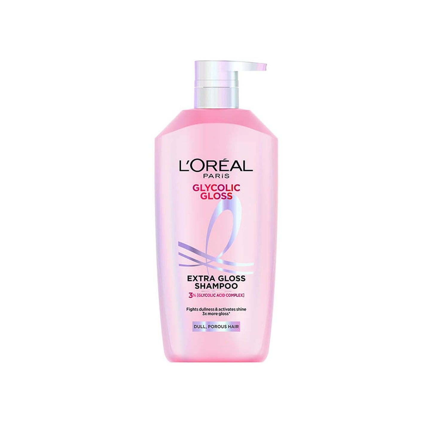 Loreal Paris Glycolic Gloss Shine Boosting Shampoo, 3% Glycolic Acid, 800 ml