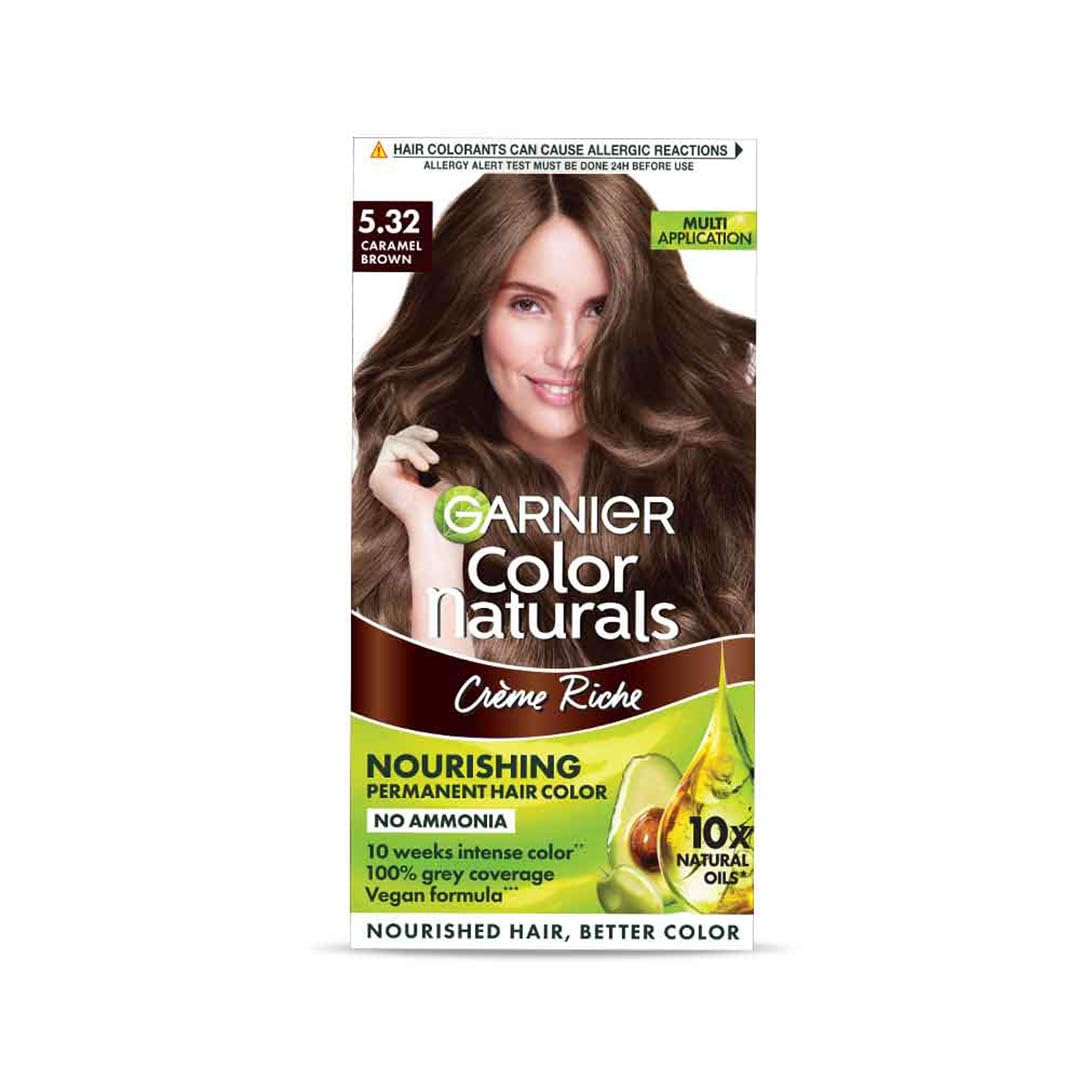 Garnier Natural Hair Colour (Caramel Brown,70ml + 60g)