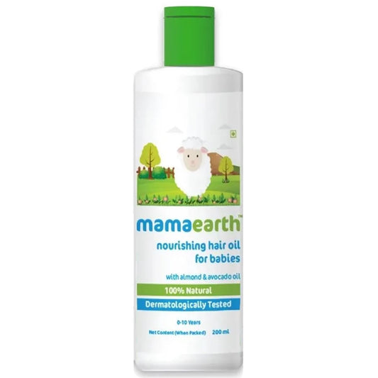 Mamaearth Nourishing Baby Hair Oil, with Almond & Avocado Oil - 200 ml