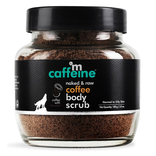 mcaffeine Exfoliating Coffee Body Scrub For Tan Removal & Soft-Smooth Skin|For Women&Men|De-Tan Bathing Scrub With Coconut Oil,Removes Dirt&Dead Skin From Neck, Knees,Elbows&Arms 100Gm