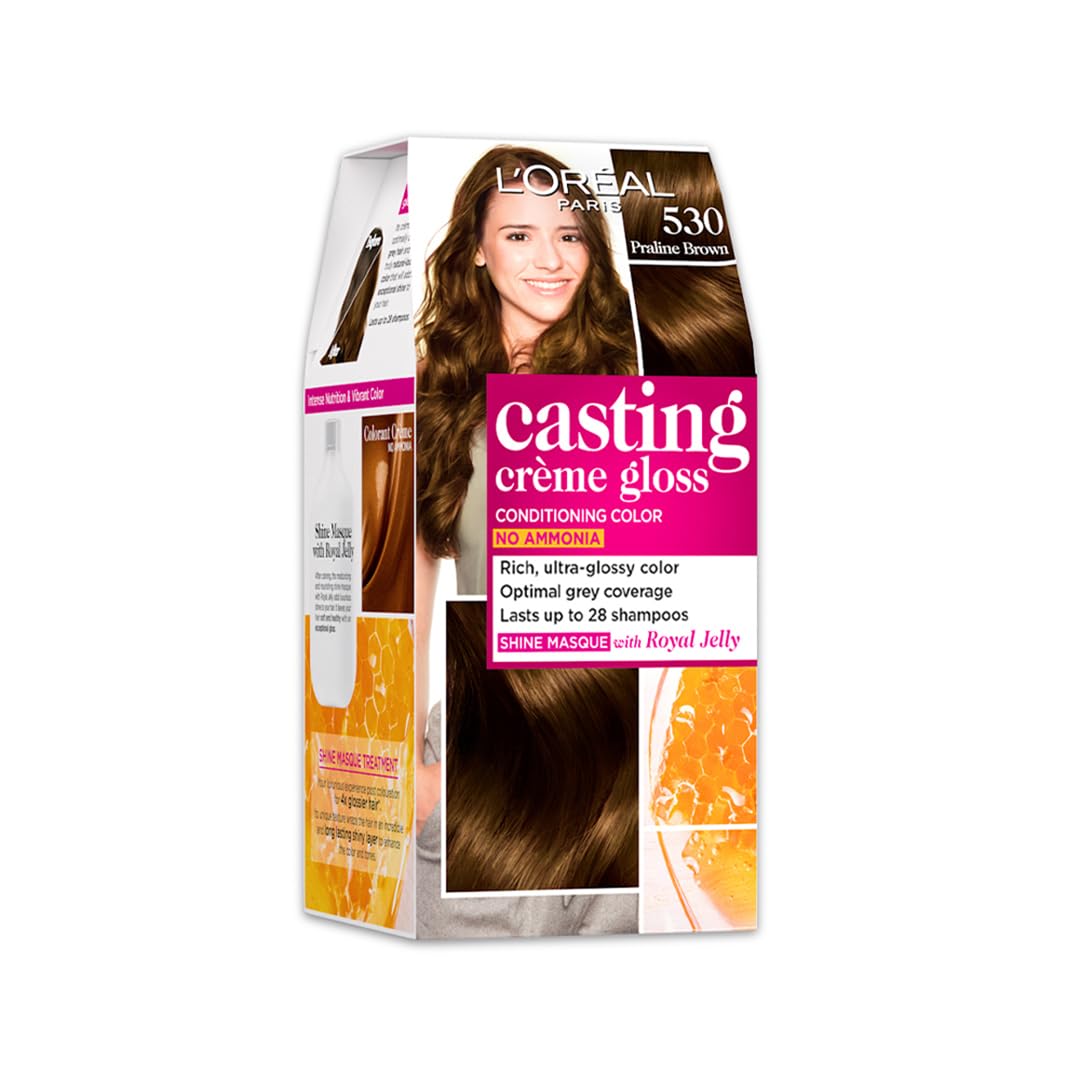 L’Oréal Paris Casting Creme Gloss Hair, Praline Brown 530,87.5g,72ml