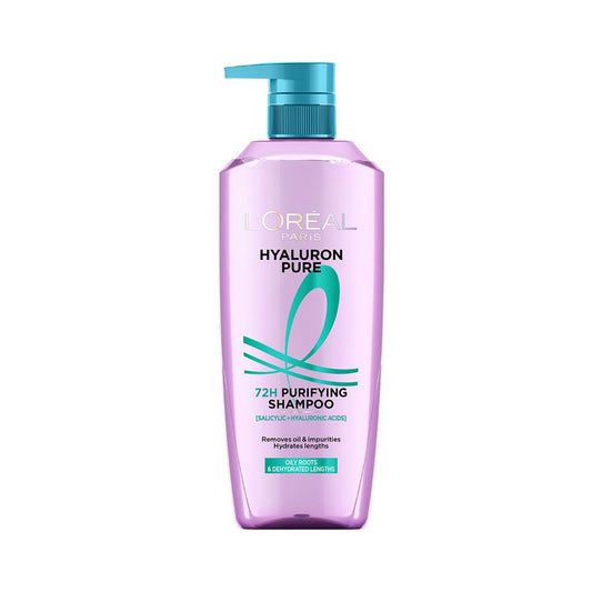 Loreal Paris Hyaluron Pure 72H Purifying Shampoo, 800 ml