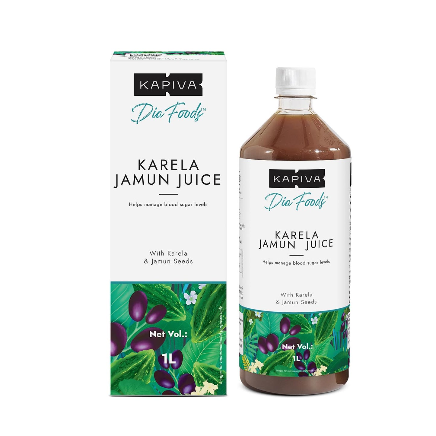 Kapiva Karela Jamun Juice, 1000 ml