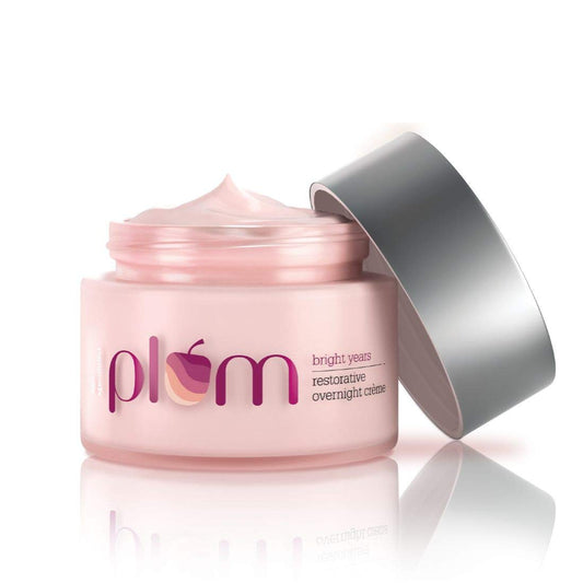 Plum Overnight Cream, Bright Years Restorative Overnight Creme, 50 ml, Age Specialist, For Normal And Dry Skin, Vegan Skin Care