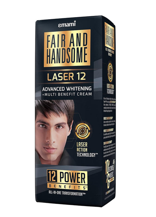 Fair and Handsome Laser 12 Advanced Whitening+ Multi Benefit Cream, 60g