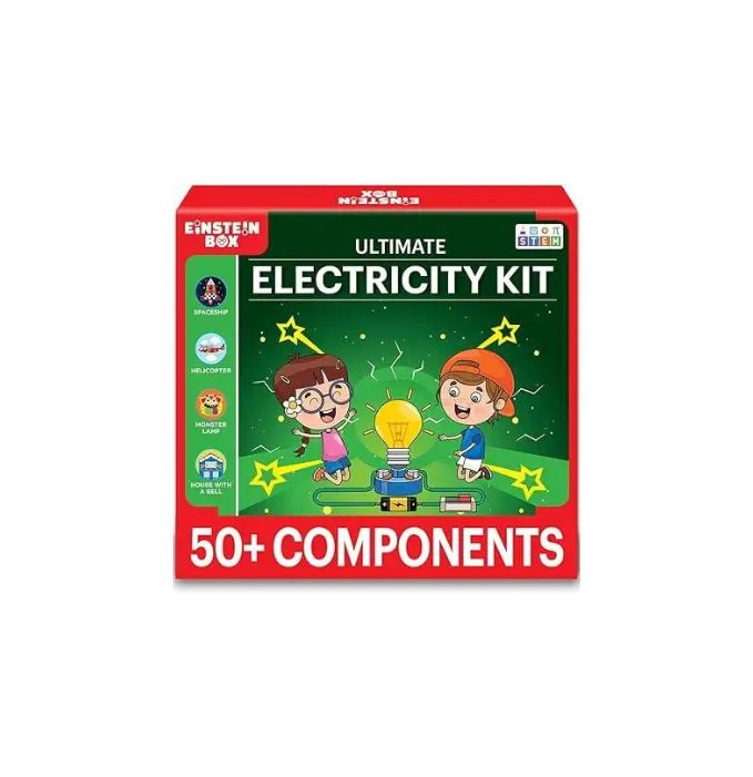 Einstein Box Electricity Kit | Science Project Kit | Electronic Circuits | Toys for Kids Age 8-14