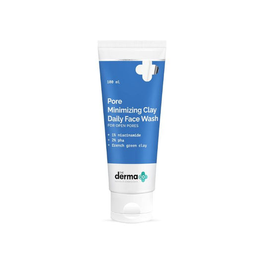 The Derma Co Pore Minimizing Clay Daily Face Wash with 1% Niacinamide & 2% PHA for Open Pores - 100 ml