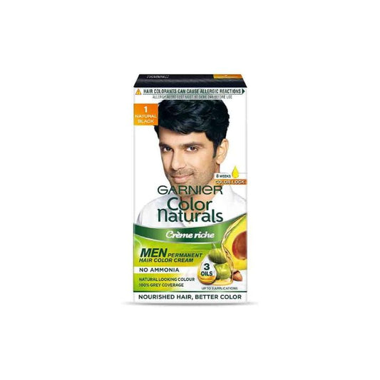 Garnier Men's Hair Colour Cream - Natural Black 1