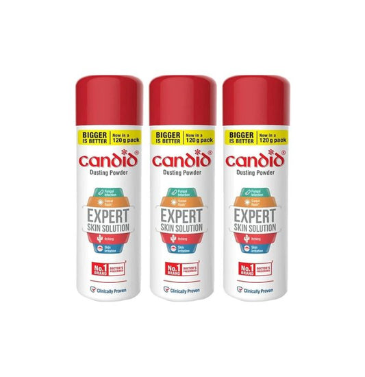 Candid Dusting Powder | Provides Expert Skin Solution, Pack of 3