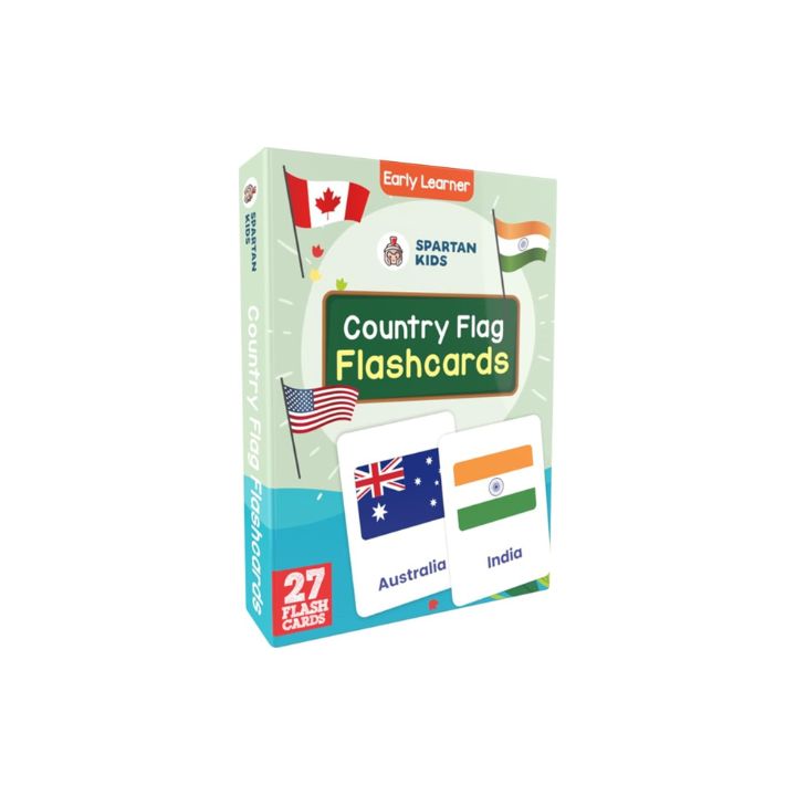 SPARTAN KIDS® World Country Flags Flash Cards for Kids