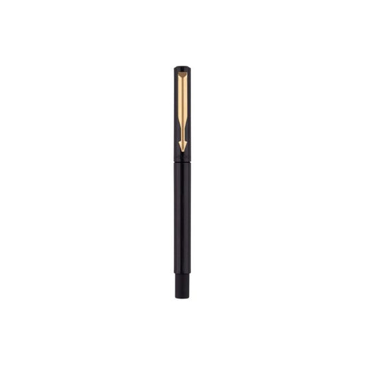 Parker Vector Standard Gold Trim Roller Ball Pen, Black