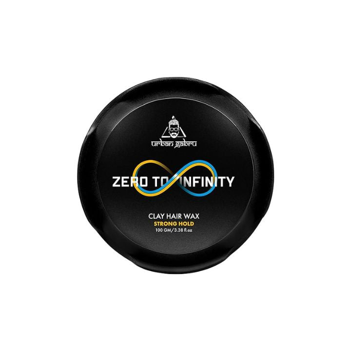 UrbanGabru Clay Hair Wax : Zero to Infinity- Strong Hold | Volume | Hair Style - 100g