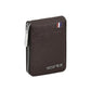 Storite 9 Slot Vertical PU Leather Credit Debit Card Holder Money Wallet Zipper Coin Purse -Chocolate Brown