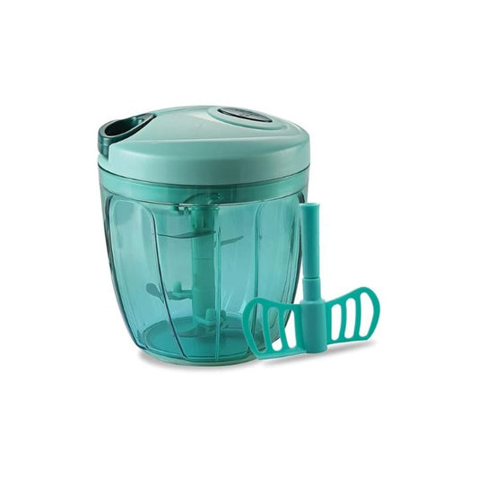 Pigeon Handy Chopper with 5 Stainless Steel Blades and 1 Plastic Whisker (14077 , XL, Green)