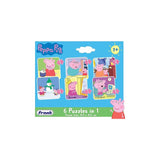 Frank Peppa Pig 6 In 1 Puzzle for 3 Year Old Kids And Above