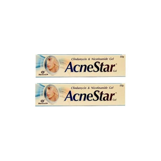 Acnestar Gel| Anti-inflammatory | Anti-bacterial | For Acne, Pimples, Whiteheads And Blackheads | (22 gm x Pack of 2)