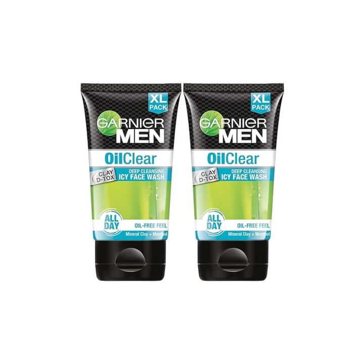 Garnier Oil Clear Facewash - Oil Control Deep Cleansing Facewash For Men, 150gm (Pack of 2)