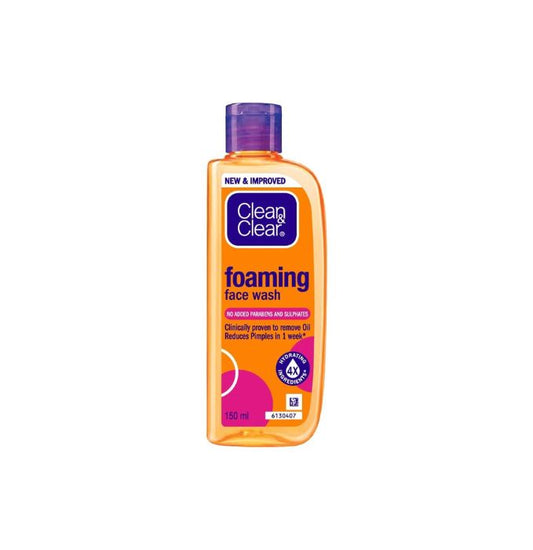 Clean & Clear Foaming Face Wash For Oily Skin, 150ml