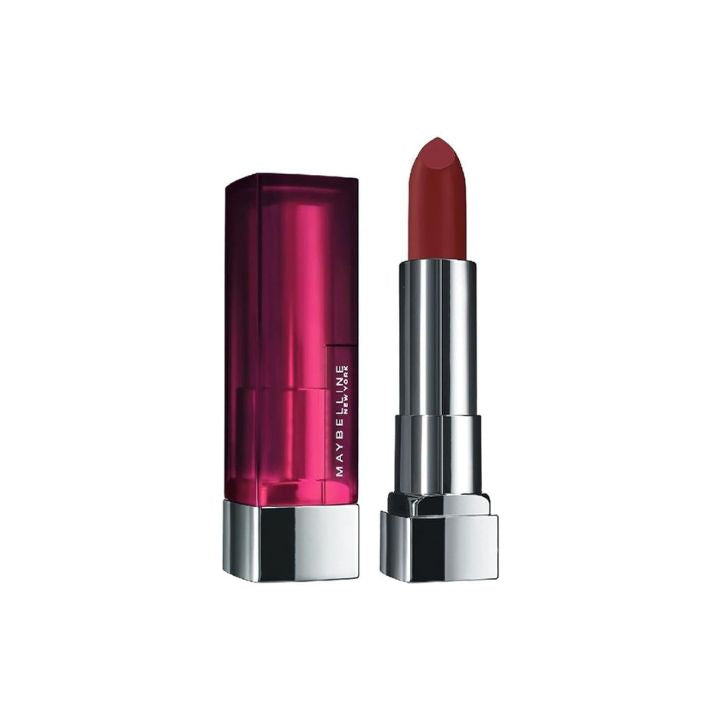 Maybelline New York Color Sensational Lipstick, Matte Finish, Hydrating Lipstick, Nude, Pink, Red, Plum Lip Color, Burgundy Blush,