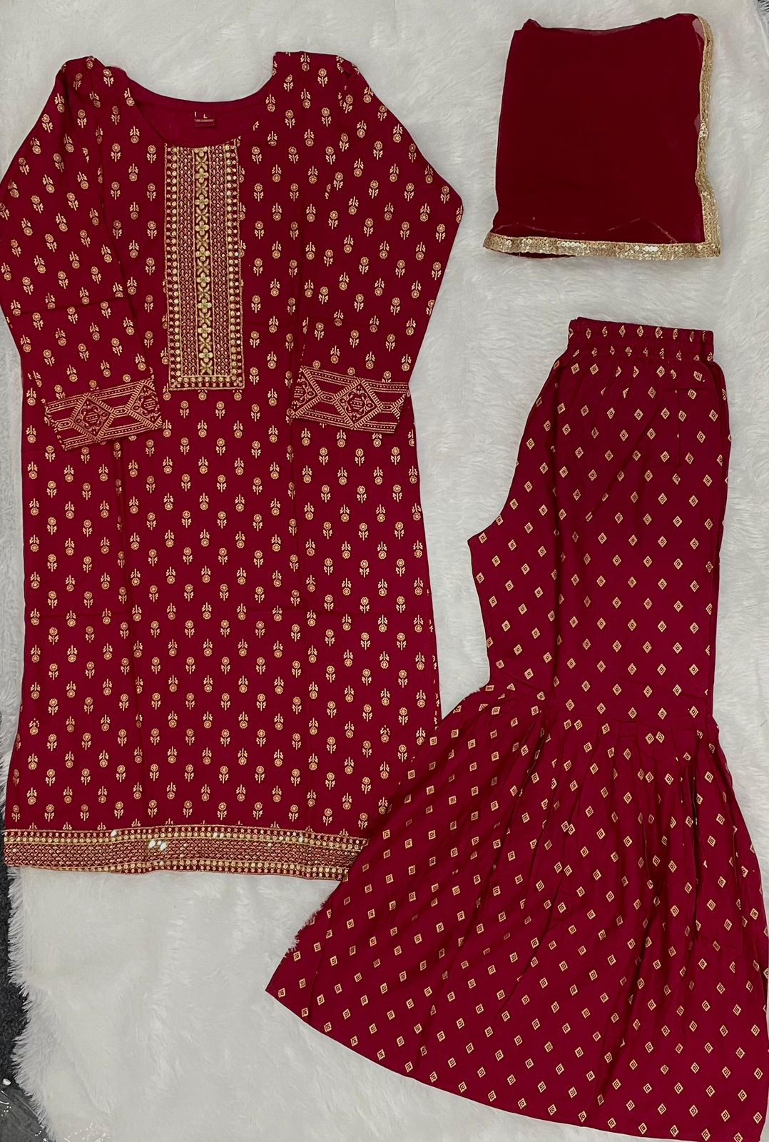 Sharara Bottom and Dupatta