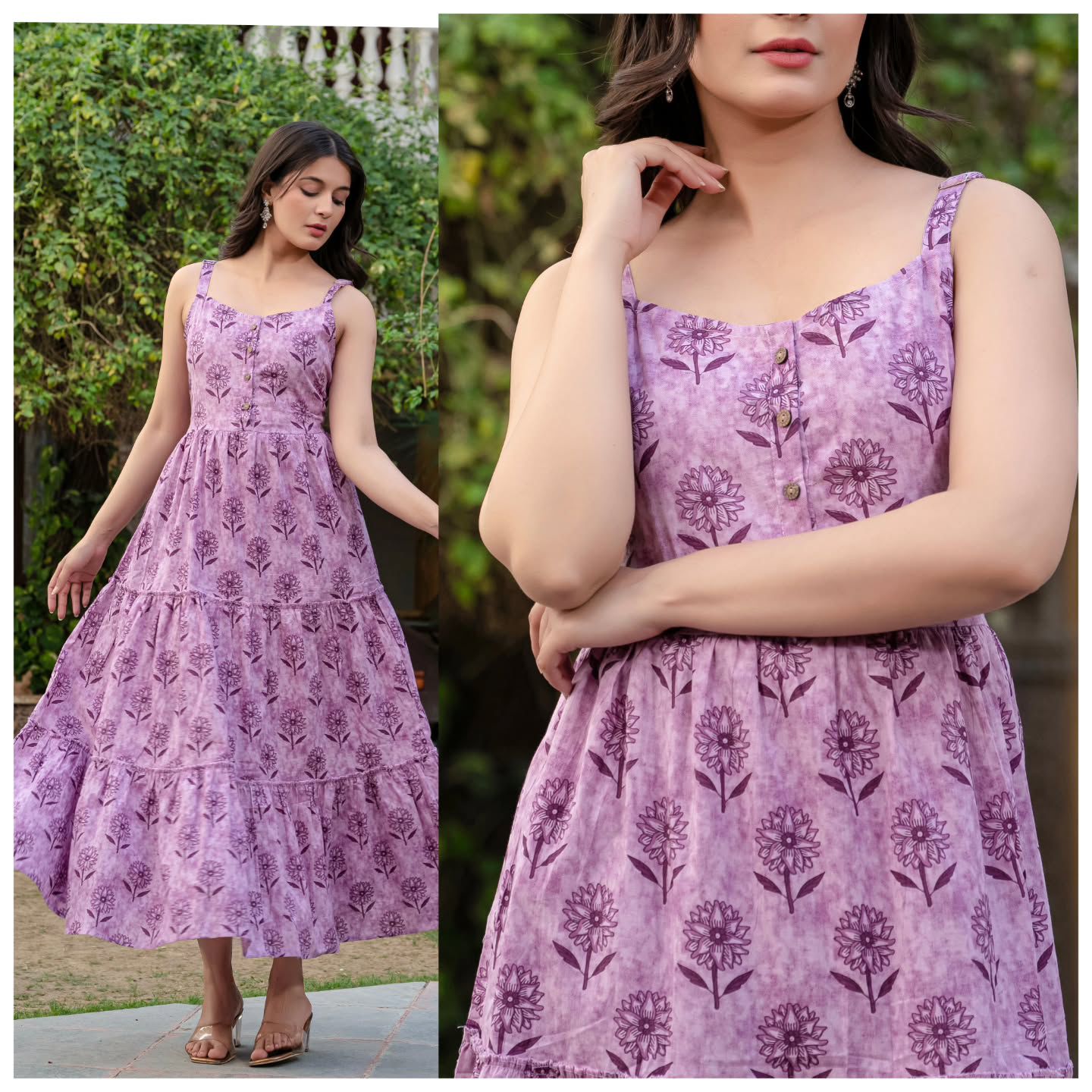 Sleeveless Ruffle Maxi Dress