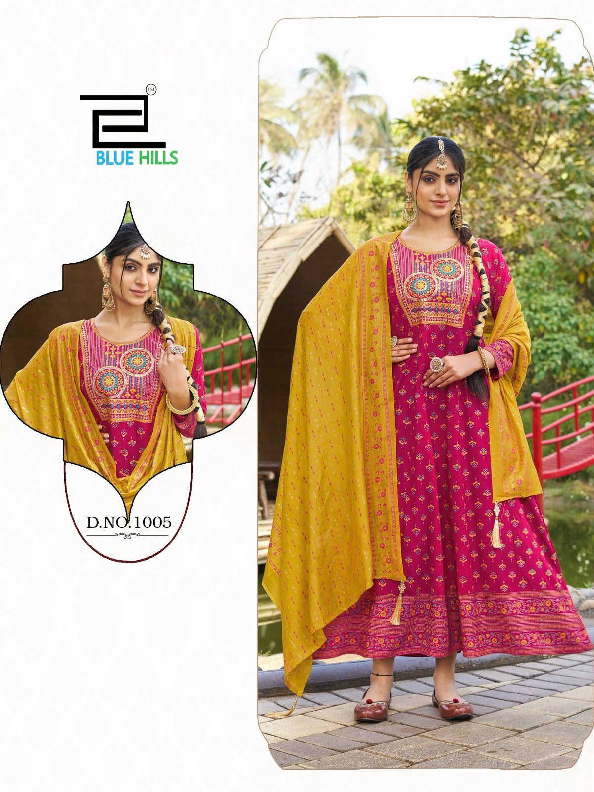 Anarkali Gown with Dupatta