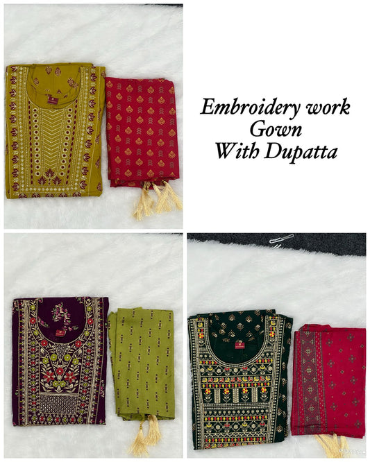 Anarkali Gown with Dupatta