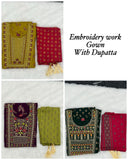 Anarkali Gown with Dupatta