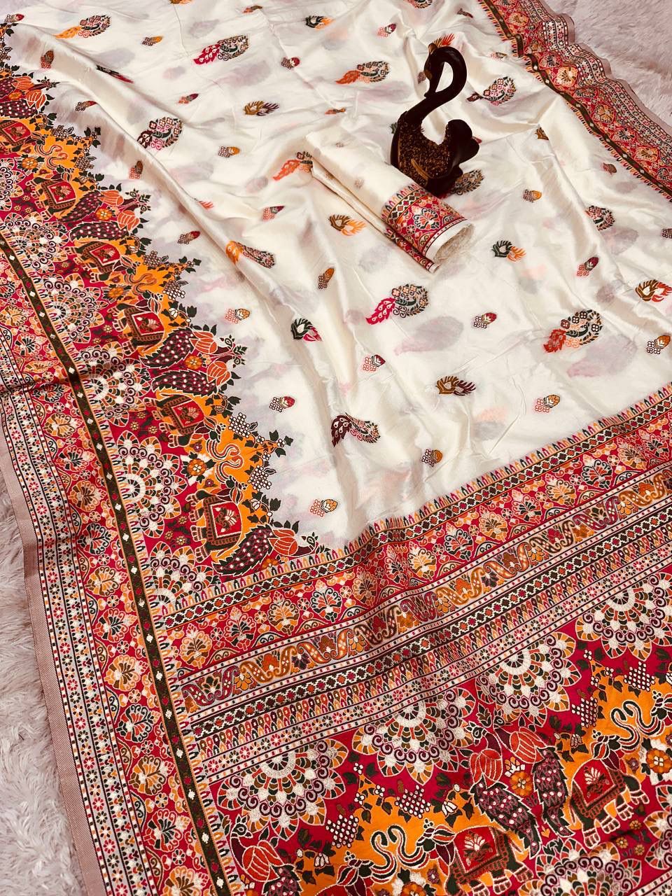 Pashmina Silk Weaving Saree