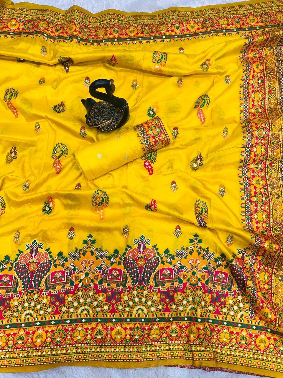 Pashmina Silk Weaving Saree
